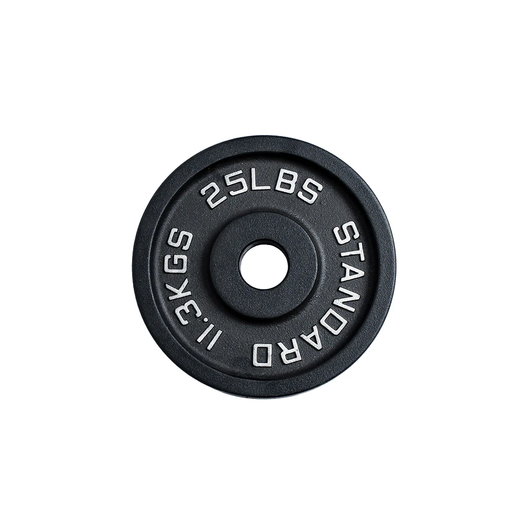 245 lb Cast Iron Olympic Plate Starter Set - Image 4