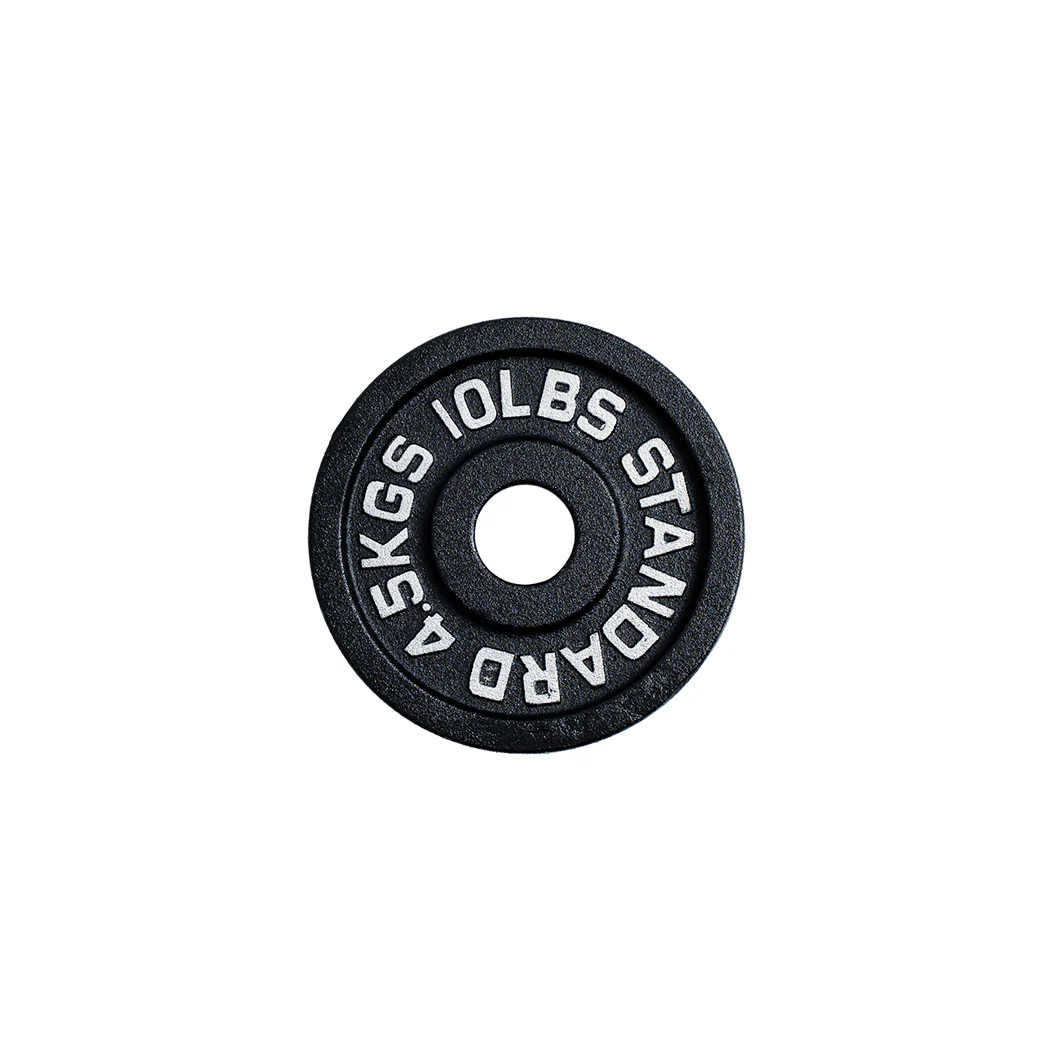 245 lb Cast Iron Olympic Plate Starter Set - Image 5