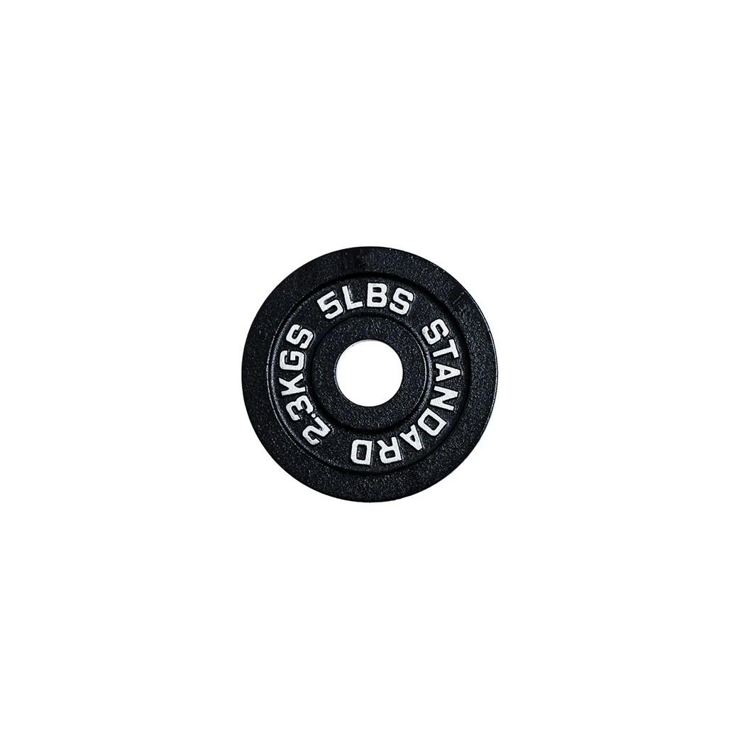 245 lb Cast Iron Olympic Plate Starter Set - Image 6