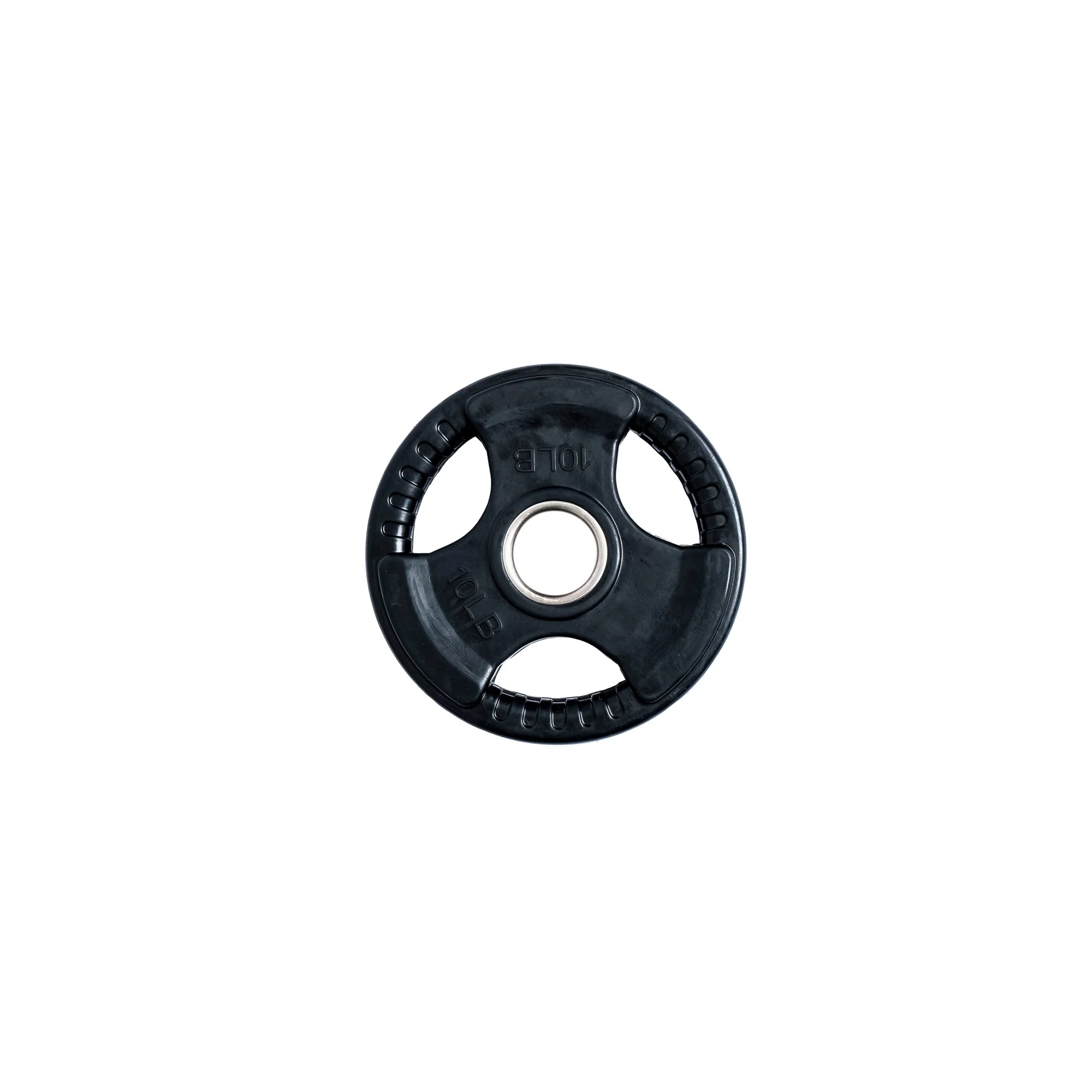 300 lb Rubber Grip Olympic Plate + Bar Set - Image 5