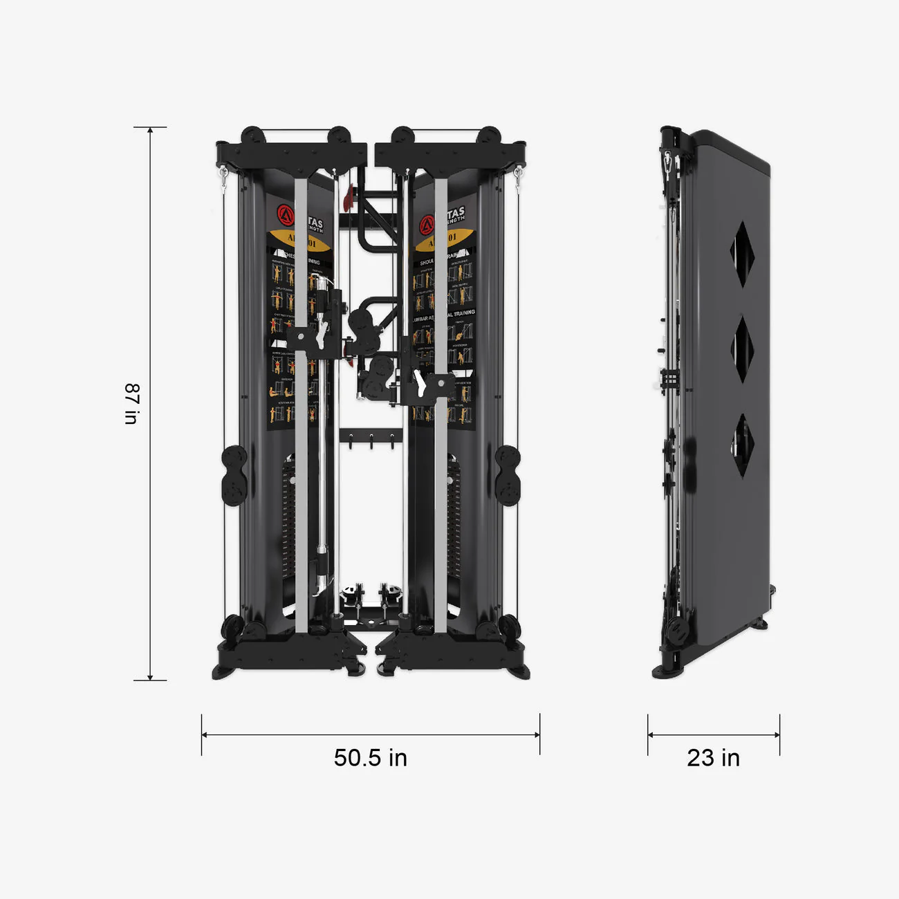 AL-3101 Folding Smith Functional Trainer - Image 2