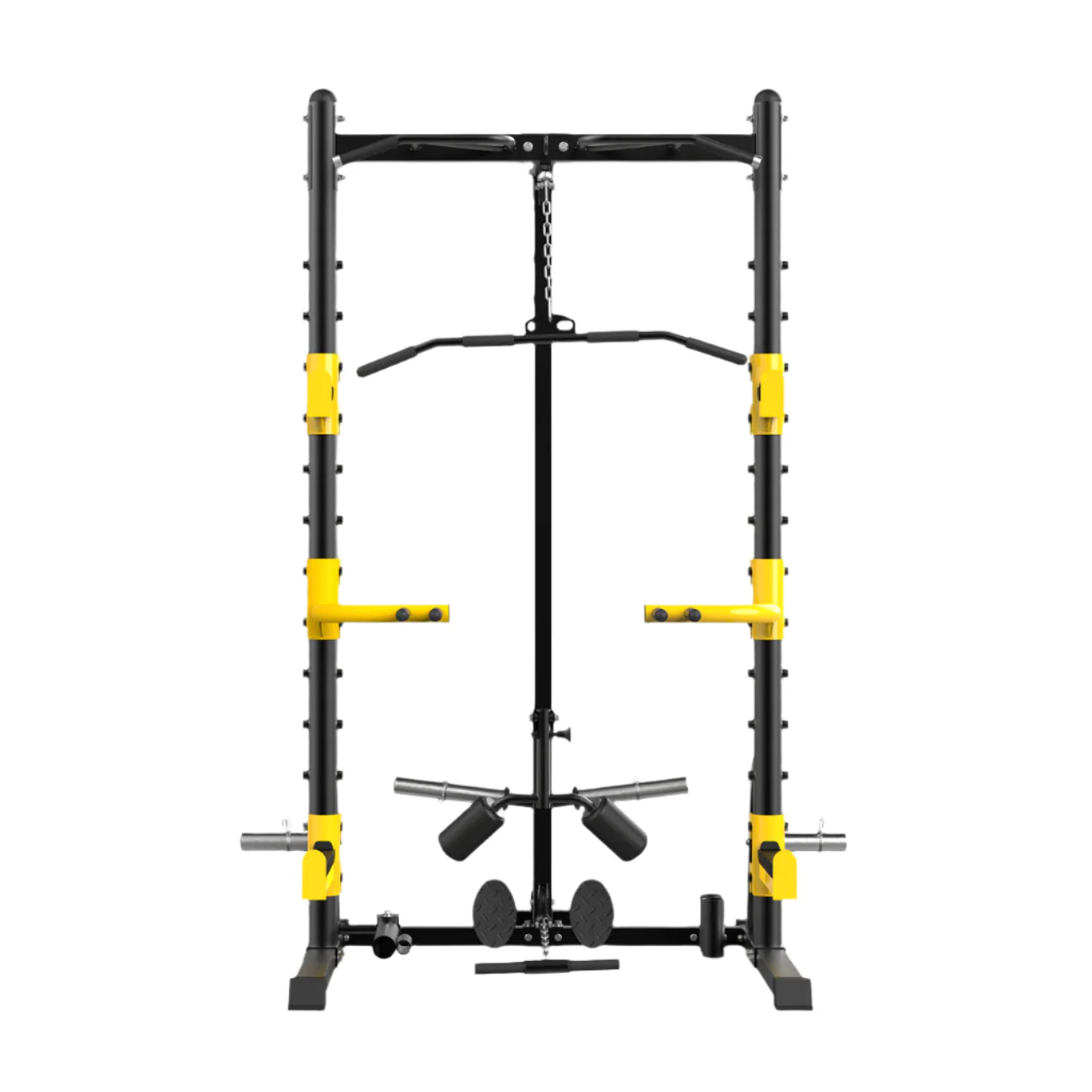AL-6008 Squat Machine with Lat Pulldown & Low Row - Image 3