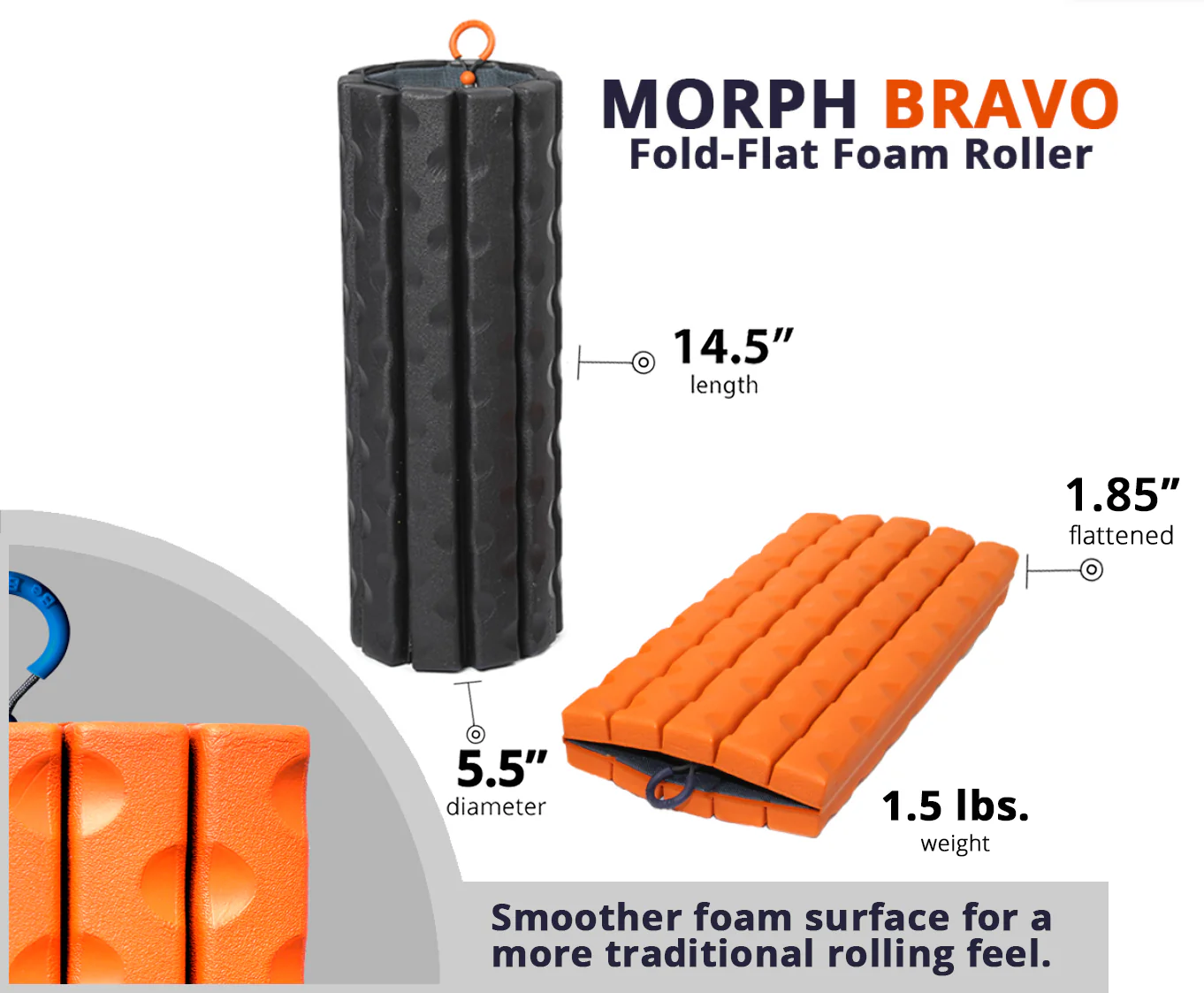 Morph Bravo Collapsible Foam Roller - Image 5