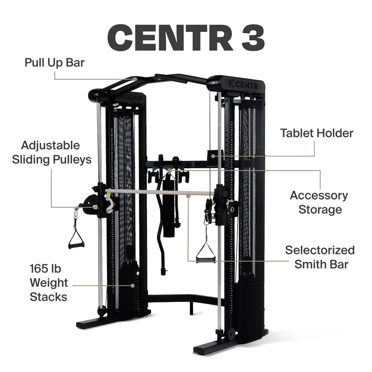 Centr 3 Home Gym Functional Trainer - Image 3