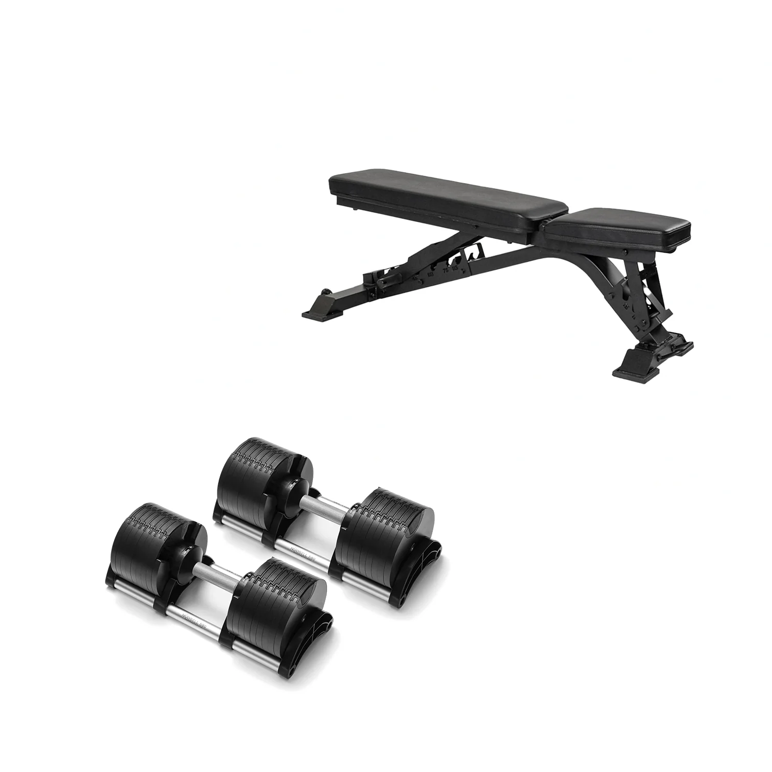 Adjustable Dumbbell Set + Elite FID 2.0 Bench Bundle - Image 2
