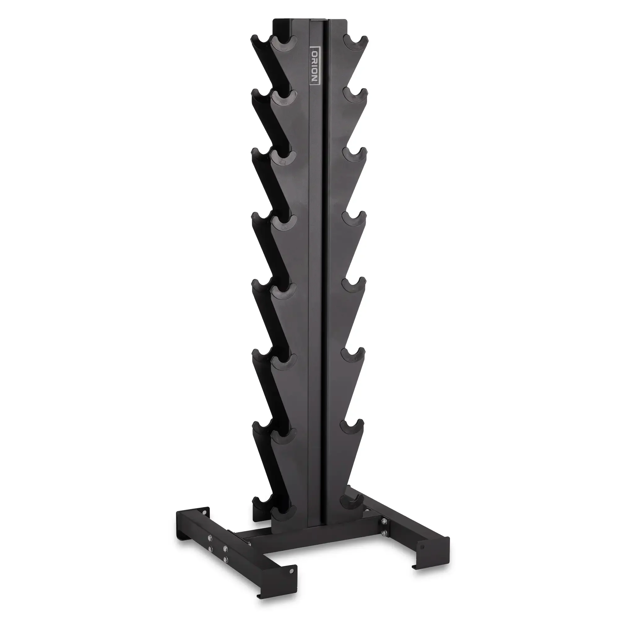 5-40lb Rubber Hex Dumbbell Set + 8 Pair Rack - Image 6