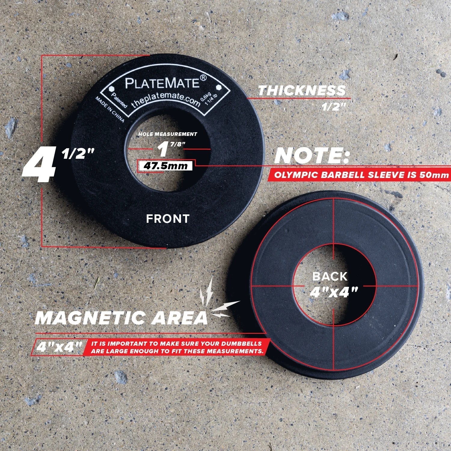 1.25 LB Magnetic Donut Dumbbell Weights (Pair) - Image 5
