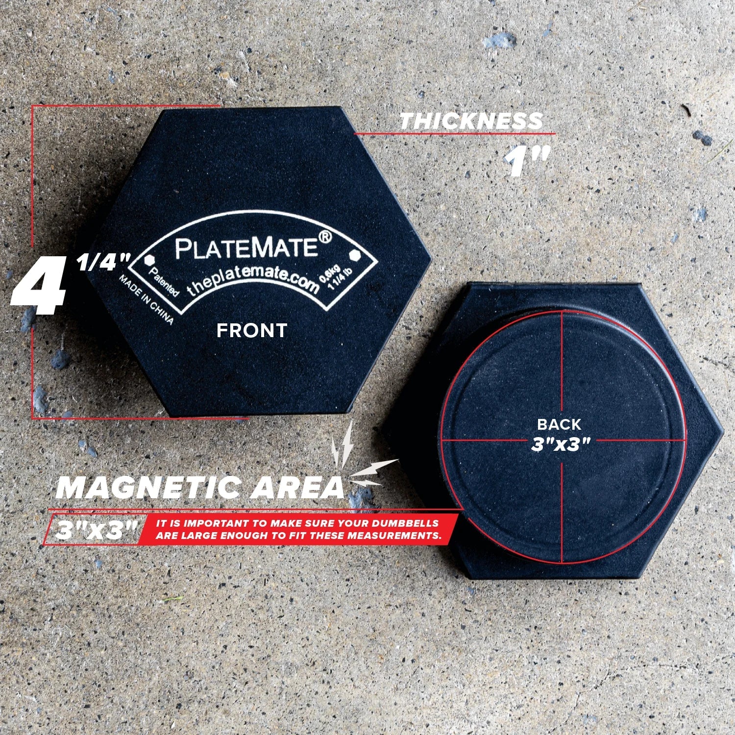 1.25 LB Magnetic Hex Dumbbell Weights (Pair) - Image 5