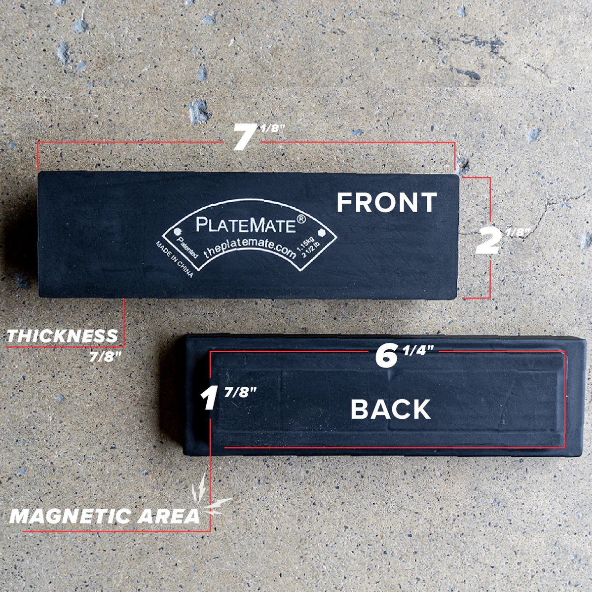 2.5 LB Brick Magnet Weights - Image 2