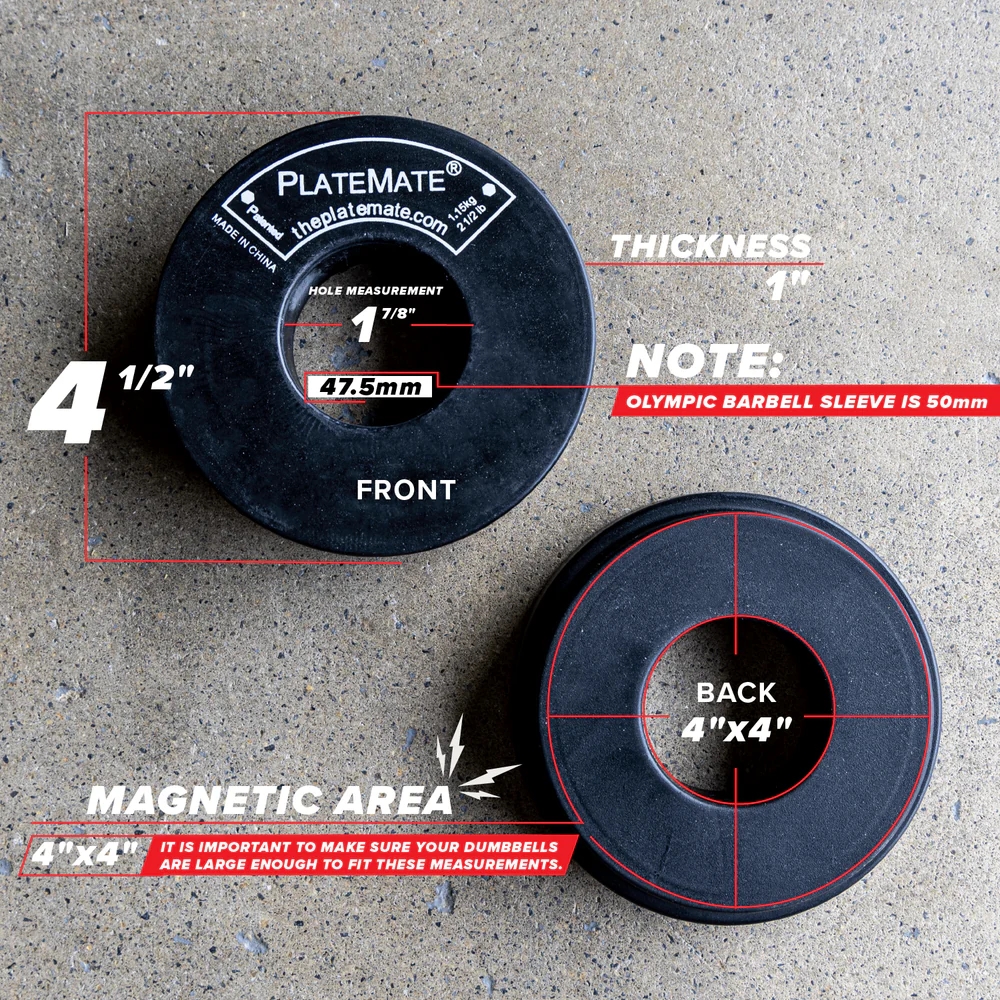 2.5 LB Magnetic Donut Dumbbell Weights (Pair) - Image 3