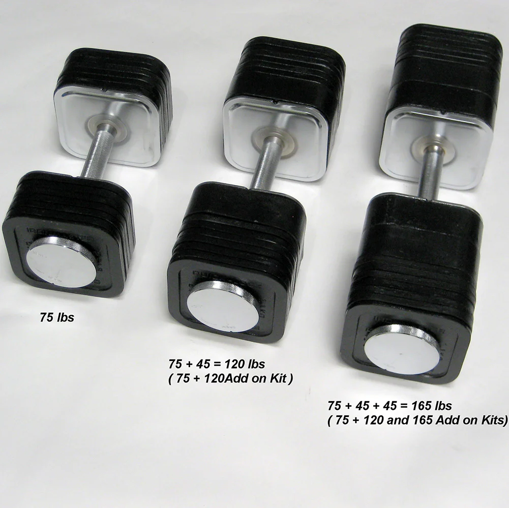 Quick-Lock Adjustable Dumbbell System - 165 lbs Add-On Kit - Image 3