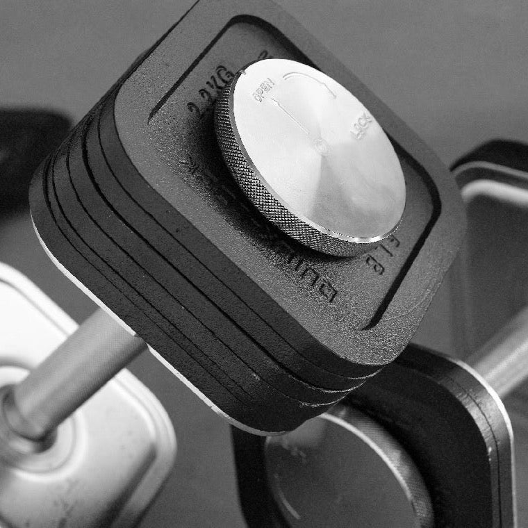 Quick-Lock Adjustable Dumbbell System - 75 lbs Dumbbells + Stand - Image 3