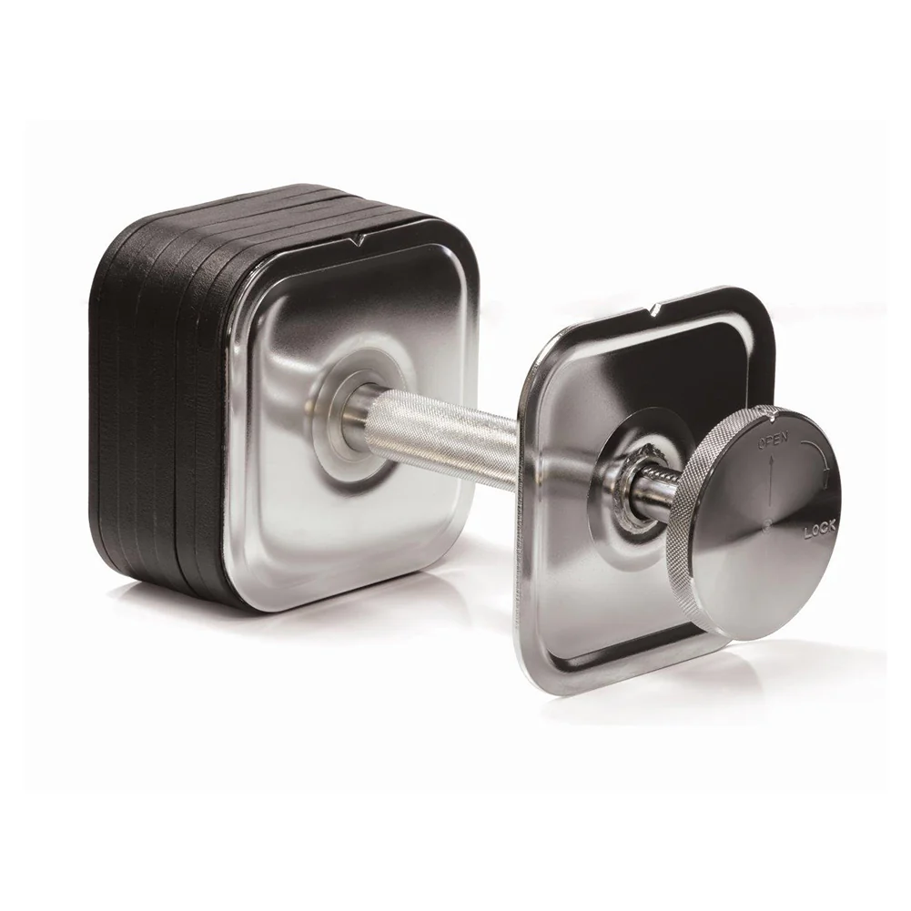 Quick-Lock Adjustable Dumbbell System - 75 lbs Dumbbells + Stand - Image 4