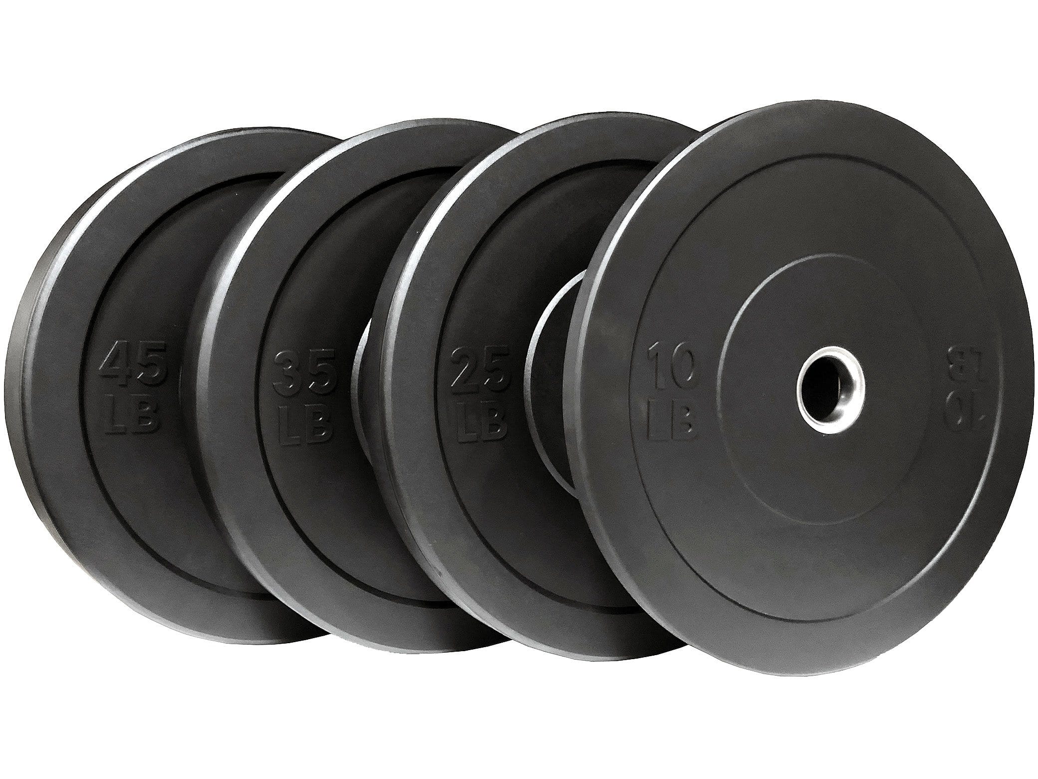 Rubber HD Olympic Bumper Plate + Bar Set - Image 6