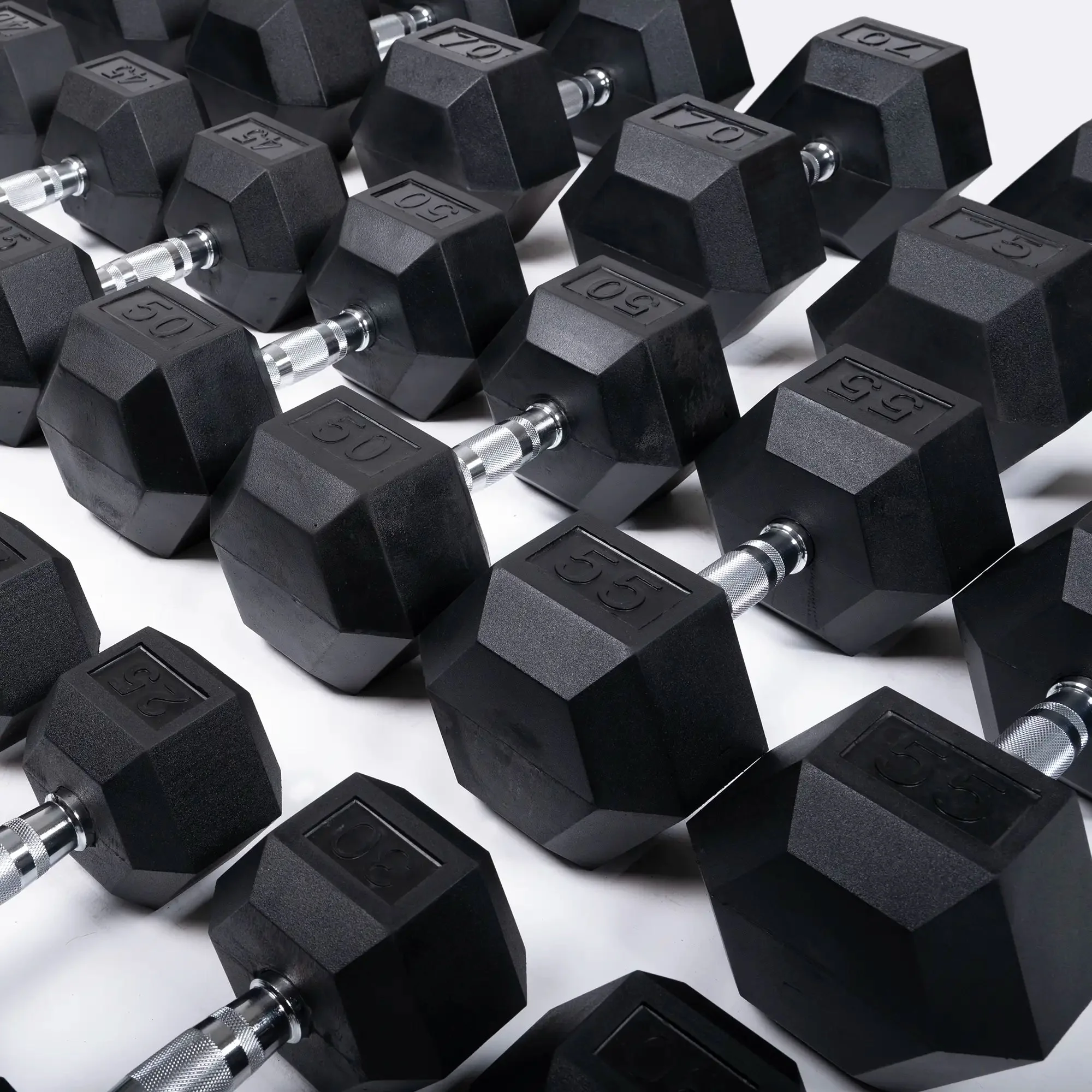 Rubber Hex Dumbbells - Image 33