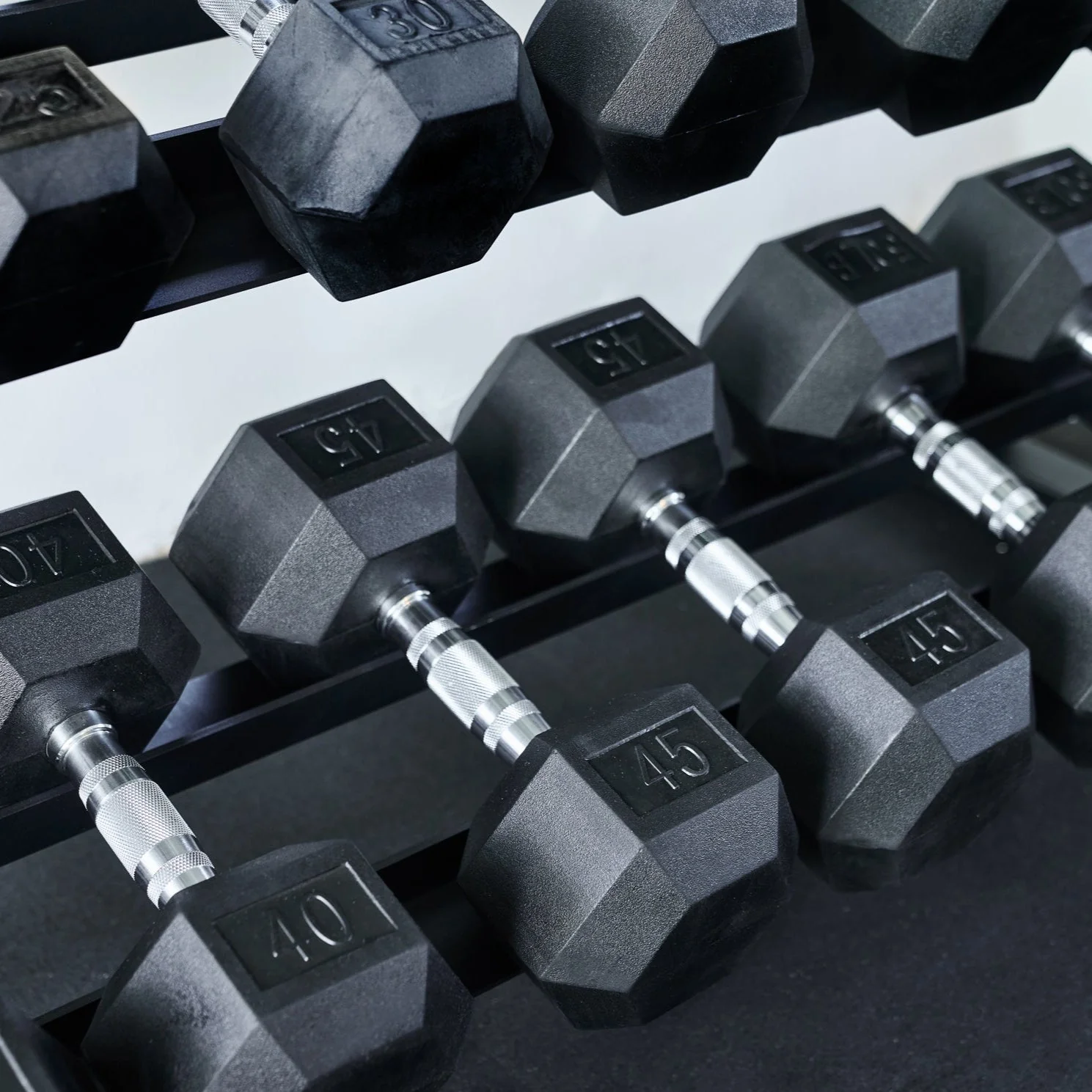 Rubber Hex Dumbbells - Image 6