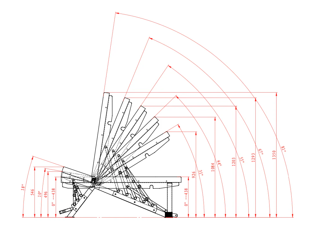 Vertex VX100 Adjustable Bench - Image 4