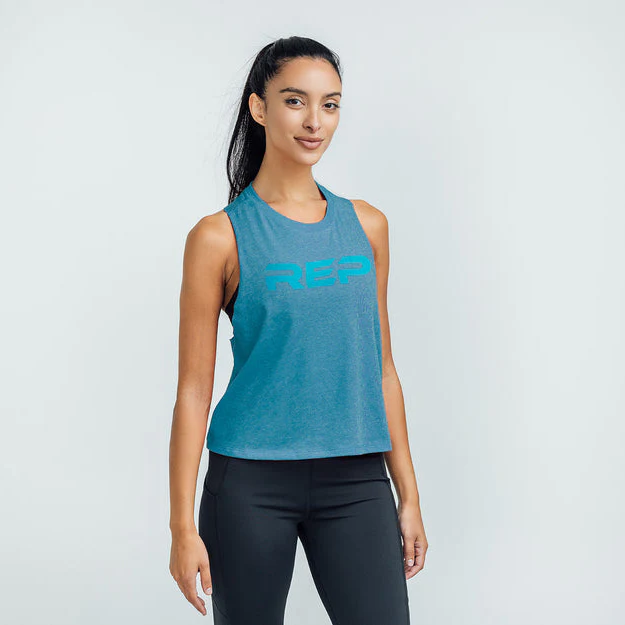 Women's Daily Driver Cropped Dual-Blend Tank - Image 3