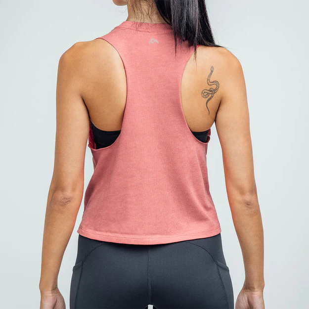 Women's Daily Driver Cropped Dual-Blend Tank - Image 4